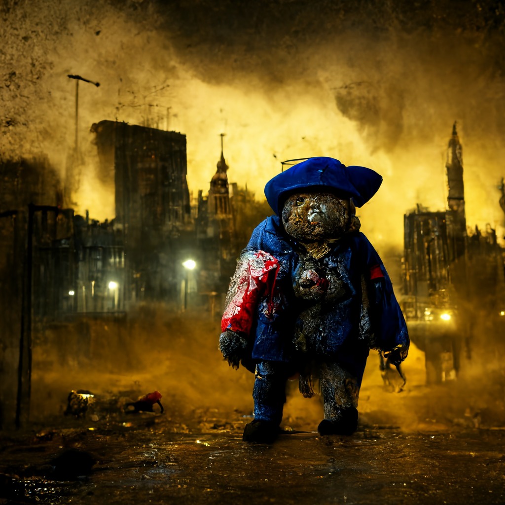 Paddington,Toys,zombie toys, horror movies, horror toys, novelties, horror novelties, bears, zombie, zombie bears